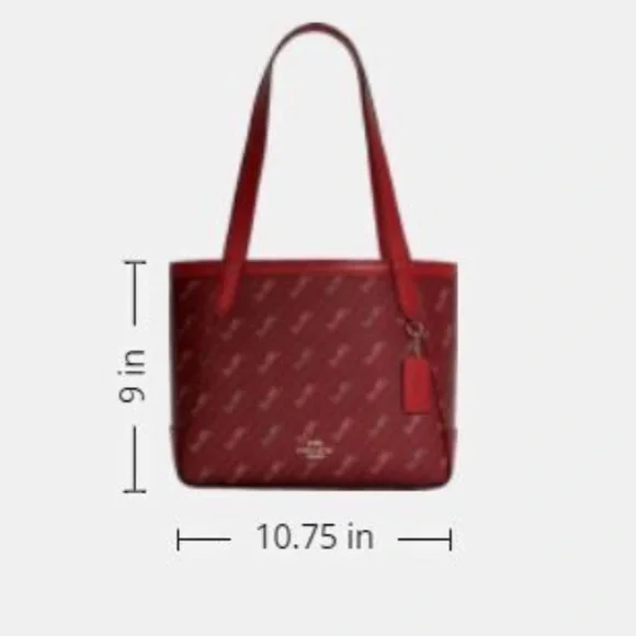 NEW Coach Horse and Carriage Tote 27 With Horse And Carriage Dot Print C4060 - Picture 3 of 13